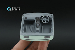 Nissan Silvia S13 K-s 3D-Printed & coloured Interior on decal paper (Tamiya) (with metal sticker parts)