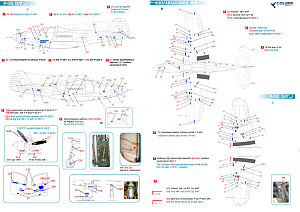 Decal 1/48 Bell Р-39 Stenciling Part I (MK I, P-400, P-39 D) (Colibri Decals)