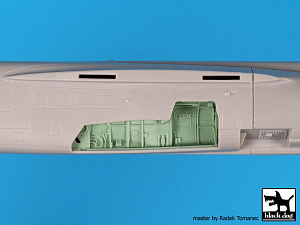 Additions (3D resin printing) 1/48      Dassault-Mirage F.1CT/CR wheel bays (designed to be used with Kitty Hawk Model kits)