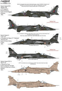 Decal 1/48 Sepecat Jaguar GR.1/GR.1A Part 1 (7) (Xtradecal)