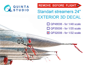 "Remove Before Flight" standart external streamer 24", 20 Pcs