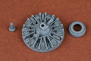 Additions (3D resin printing) 1/48 Grumman FM-2 Wildcat engine set (designed to be used with Eduard kits) 3D printed resin