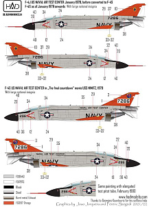 Decal 1/72  F-4J US NAVAL Air Test Center (HAD)