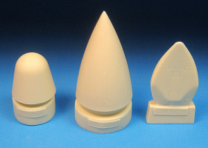 Additions (3D resin printing) 1/72 Rockwell B-1B Lancer Nose and Tail Correction Set - Late Contains