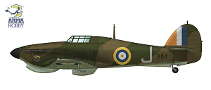 Model kit 1/48 Hawker Hurricane Mk.I trop (Arma Hobby)