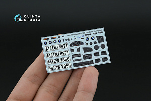 BMW 318i/320i E36 Sedan 3D-Printed & coloured Interior on decal paper (Hasegawa) (with metal sticker parts)