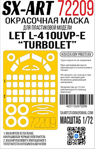 Paint Mask 1/72 Let L-410UVP-E “Turbolet” (Kovozávody Prostějov)