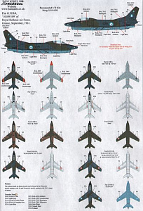 Decal 1/72 Fiat G.91R/3 (13) (Xtradecal)