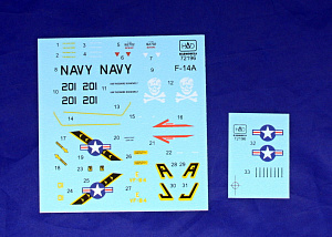 Decal 1/48 F-14A Jolly Rogers (USS T.Roosvelt)(HAD)