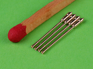 Military vehicle detailing sets (brass) 1/72 German 2cm L/65 Flak 38 and Flakvierling 38 gun barrels (4pcs)