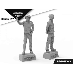 Figures (resin) 1/48 PIlots of the Russian Aerospace Forces. SET No.7-3 (Temp Models)