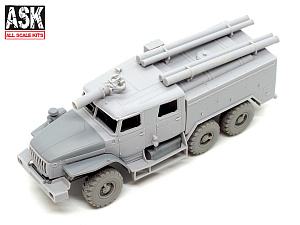 Conversion kit 1/72 Fire tank set ATs-40(5557)-002PS for the Ural-4320 model from Zvezda