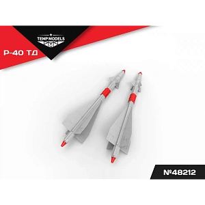Additions (3D resin printing) 1/48 HIGHLY DETAILED MISSILE R-40 TD (Temp Models)