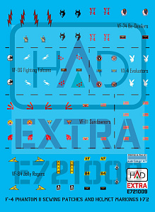 Decal 1/72 F-4 Phantom II Patches & helmet markings (HAD)