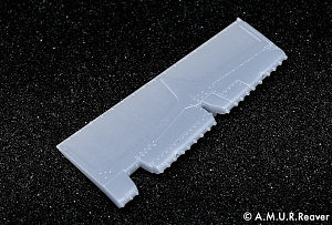 Additions (3D resin printing) 1/48 Early-type rudders for the MiG-29 9-12 (A.M.U.R.Reaver)