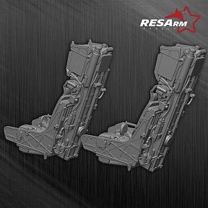 Additions (3D resin printing) 1/48  F/A-18 Hornet D / E / G catapult seat (two-seat version) (RESArm)