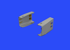 Additions (3D resin printing) 1/48 Mikoyan MiG-23ML engine air intakes (designed to be used with Eduard kits and Trumpeter kits)