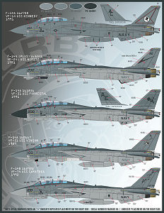 Decal 1/48  'Color & Markings of US Navy Grumman F-14 Tomcats Part IX'  (Furball Aero-Design)