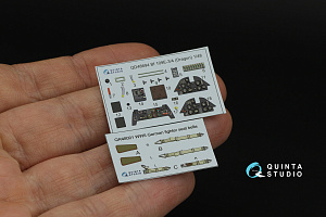 Bf 109E-3/E-4 3D-Printed & coloured Interior on decal paper (Dragon)