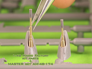 Aircraft detailing sets (brass) 1/48 Douglas A-4 Skyhawk - Colt Mk12 20mm autocannon barrels