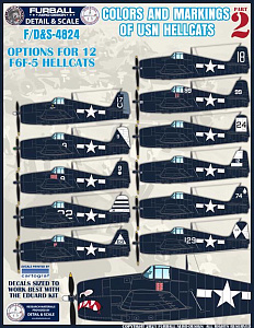 Decal 1/48 Colors and Markings of US Navy F6F Hellcats Part 2 (Furball Aero-Design)