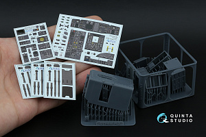 SH-60F Seahawk 3D-Printed & coloured Interior on decal paper (Kitty Hawk) (with 3D-printed resin parts) 