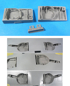 Additions (cast) 1/48 P-400/P-39 wheel wells set (Vector) 