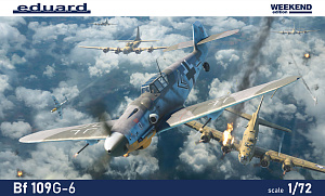 Model kit 1/72 Messerschmitt Bf-109G-6 The Weekend edition (Eduard kits) (damage box)