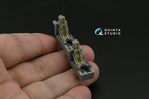 Mirage 2000D 3D-Printed & coloured Interior on decal paper (Dream Model) (with 3D-printed resin part)