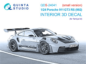 Porsche 911 GT3 RS (992) 3D-Printed & coloured Interior on decal paper (Tamiya) (small version)