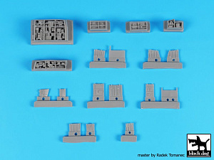 Additions (3D resin printing) 1/72 Fairchild A-10A Thunderbolt II electronics (designed to be used with Academy kits) 