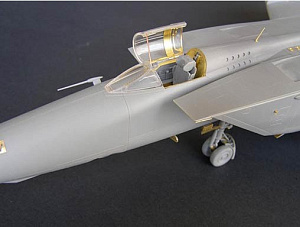 Photo Etching Kit MiG-25. Exterior (ICM) (designed to be used with ICM) (Metallic Details)