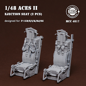 Additions (3D resin printing) 1/48 ACES II Ejection Seats for McDonnell F-15 Eagle (2pcs) (designed to be used with Academy, Great Wall Hobby, Hasegawa, Hobby Boss, Italeri and Tamiya kits)