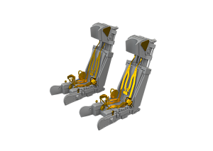 Additions (3D resin printing) 1/72 Aero L-39C Albatros ejection seats 3D-Printed 1/72 (designed to be used with Eduard kits)