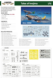 Model kit 1/72 Tales of Iwo Jima P-51D Mustangs Dual Combo HELL IN THE PACIFIC (Eduard kits)