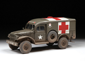 Model kit 1/35 American Army Medical Vehicle WC-54 (Zvezda)