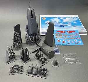 Model kit (3D resin printing) 1/48 MiG-9 fighter jet (KepModels)