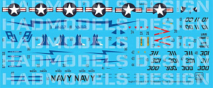 Decal 1/72 A-7E Corsair II VA-82  'The Marauders' (HAD)