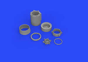 Additions (3D resin printing) 1/48 Mikoyan MiG-23ML exhaust nozzle (designed to be used with Eduard kits and Trumpeter kits) 