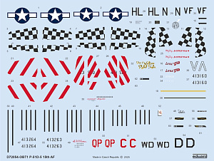 Decal 1/72 P-51D-5 '15th AF' (EDU)