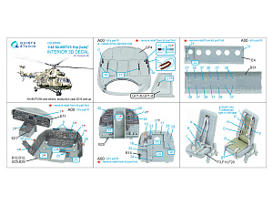 Mi-8MTV5 (late) 3D-Printed & coloured Interior on decal paper (Trumpeter)