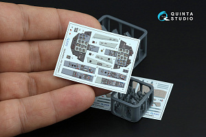 L-39C 3D-Printed & coloured Interior on decal paper (Trumpeter) (with 3D-printed resin parts)