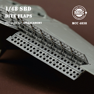 Additions (3D resin printing) 1/48 Douglas SBD Dauntless dive flaps (designed to be used with Accurate Miniatures and Academy kits)[SBD-1 SBD-2 SBD-3 SBD-4 SBD-5 SBD-6]
