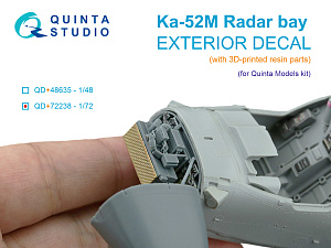 Ka-52M radar bay (Quinta Models) (with 3D-printed resin parts)