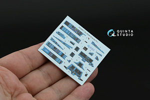 Su-30SM 3D-Printed & coloured Interior on decal paper (Zvezda) (with 3D-printed resin parts)