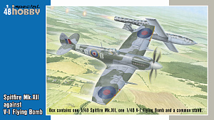 Model kit 1/48 Spitfire Mk.XII vs. V-1 Flying Bomb (2-in-1) (Special Hobby)