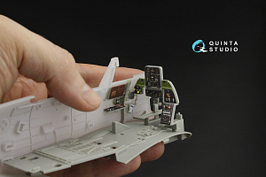 SBD-2 Dauntless Pilot's Cockpit  3D-Printed & coloured Interior on decal paper (Trumpeter)