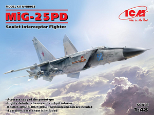 Model kit 1/48 Mikoyan MiG-25PD Soviet Interceptor Fighter (ICM)