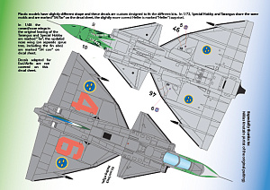 Decal 1/72 Saab JA-37 Viggen "Great Lake Monster" (Moose Republic Decals)