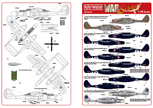 Decal 1/48 Northrop P-61A-5 Black Widow (Kits-World)